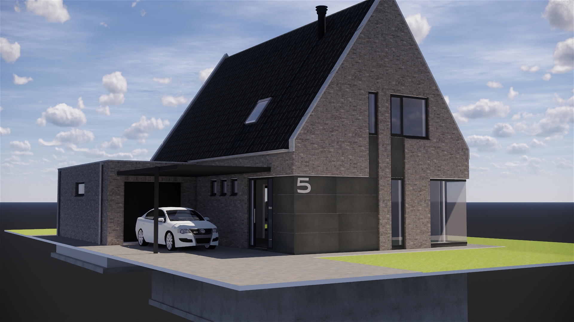 Ontwerp voor een vrijstaande woning, Roden